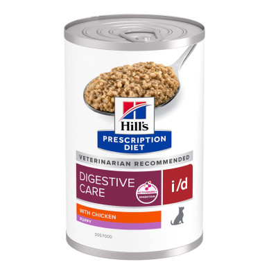 Hill’s Prescription Diet Canine i/d Puppy – Hrană Umedă pentru Pui de Câine cu Probleme Digestive, 360 g
